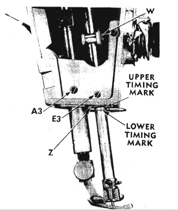 Singer 411g hauteur barre aiguille