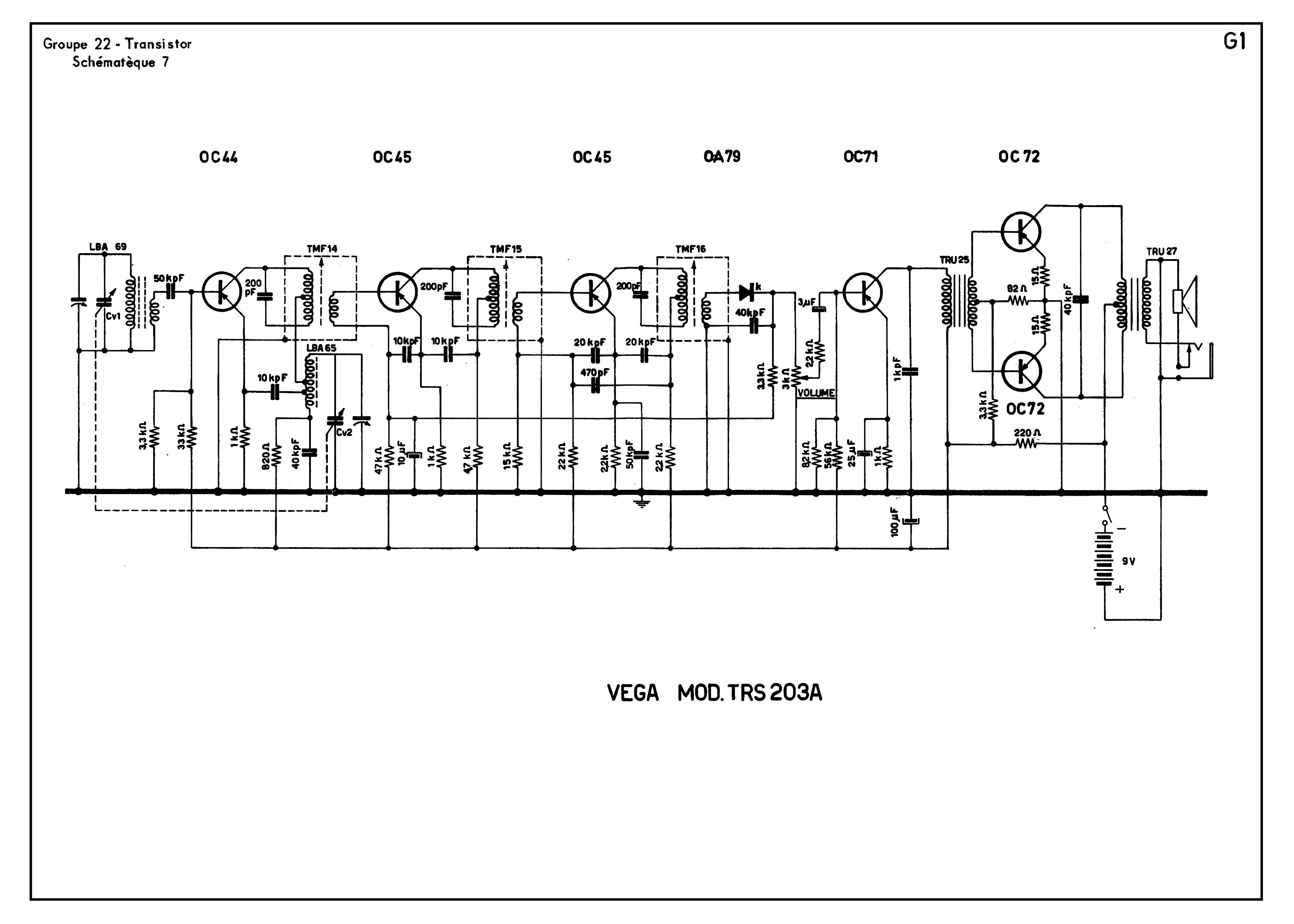 Vega mod. TRS 203A